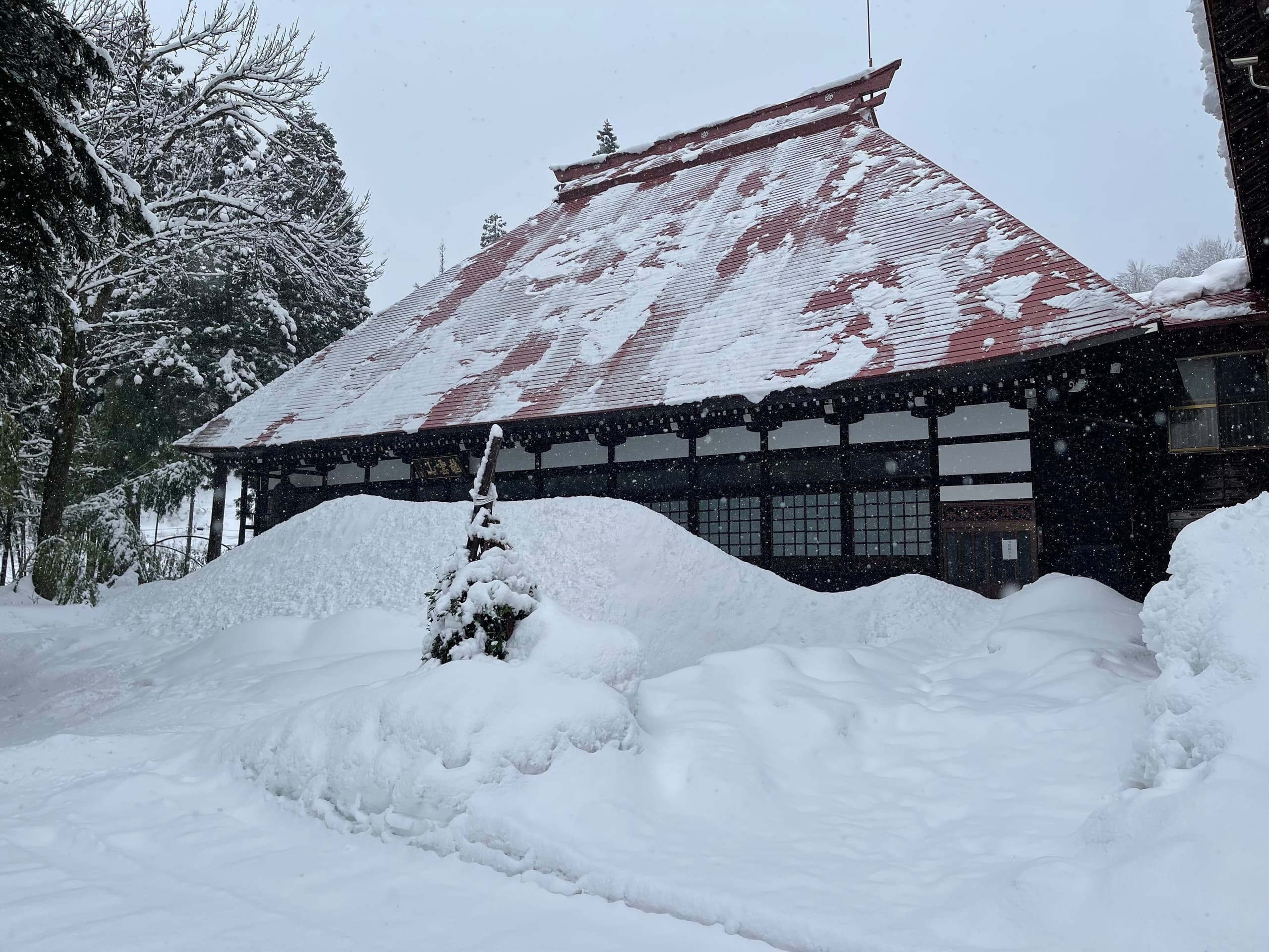 長福寺本堂 冬景色